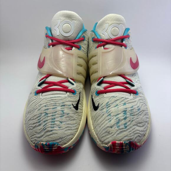 NIKE KD 14 “Cashmere/White/Turquoise” Shoes Men’s Size 13 - Picture 4 of 12